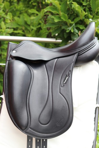 Dressursattel leder schwarz - dressursattel,