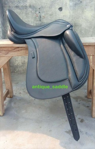 Leder dressur doppelklappe - leder,